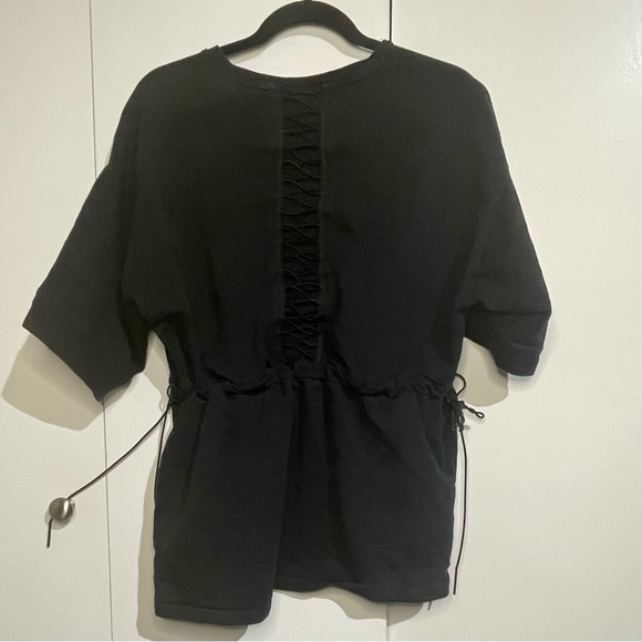 Puma fashion sweatshirt w/ corset back detailing, cinch waist and kimono sleeve - Picture 3 of 5